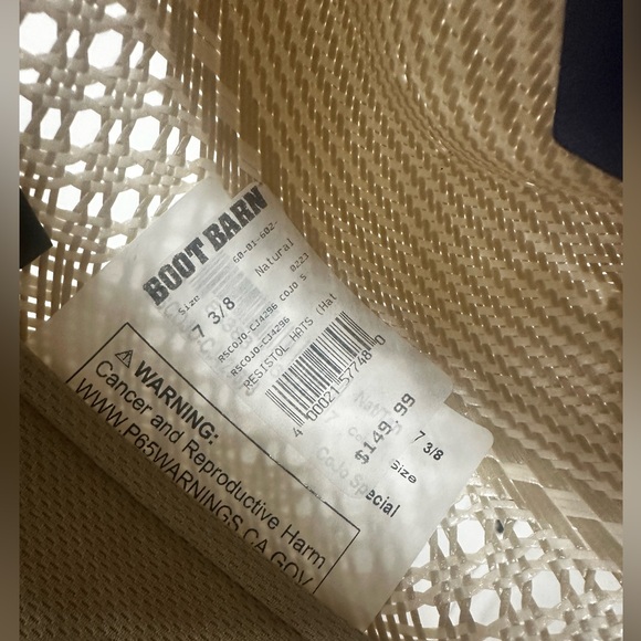 Cody Johnson Resistol straw hat
Size 7 3/8
New with tags - Picture 4 of 4